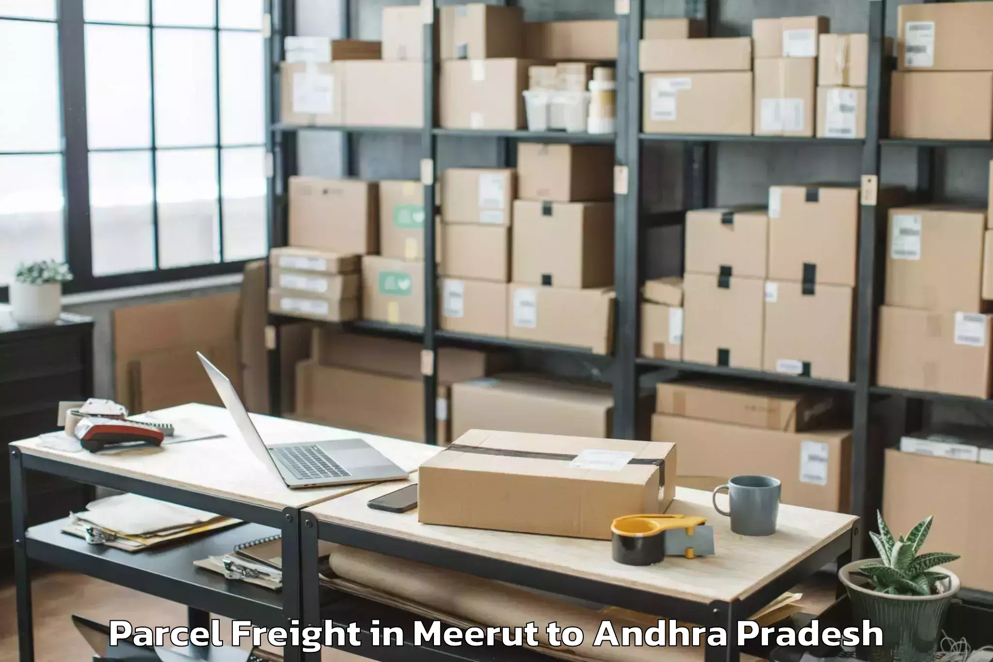 Top Meerut to Siddavatam Parcel Freight Available